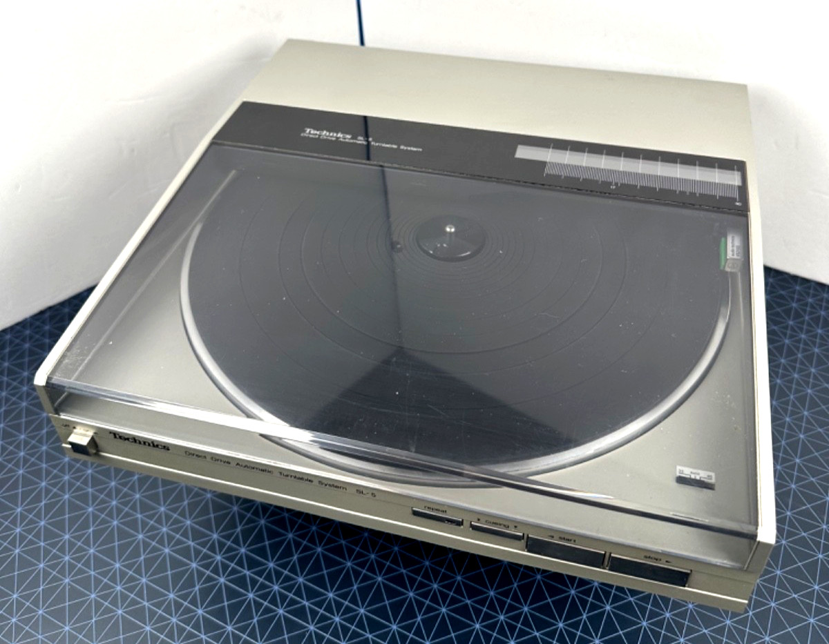 Technics SL-5 Direct Drive Linear Tracking Turntable - Tested, w/ Box & Manual!