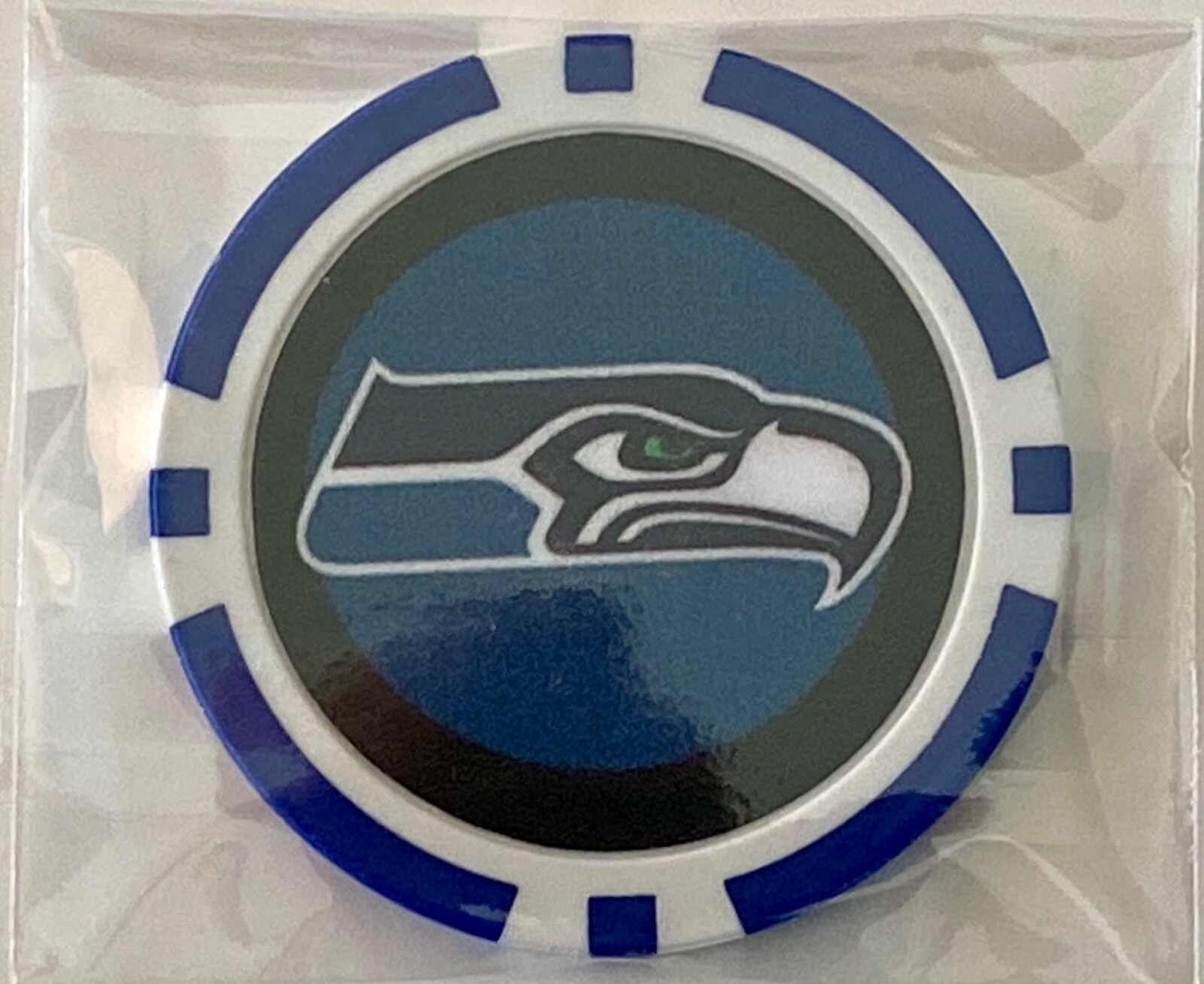 Seattle Seahawks - NFL - Clay Poker Chip - Golf Ball Marker