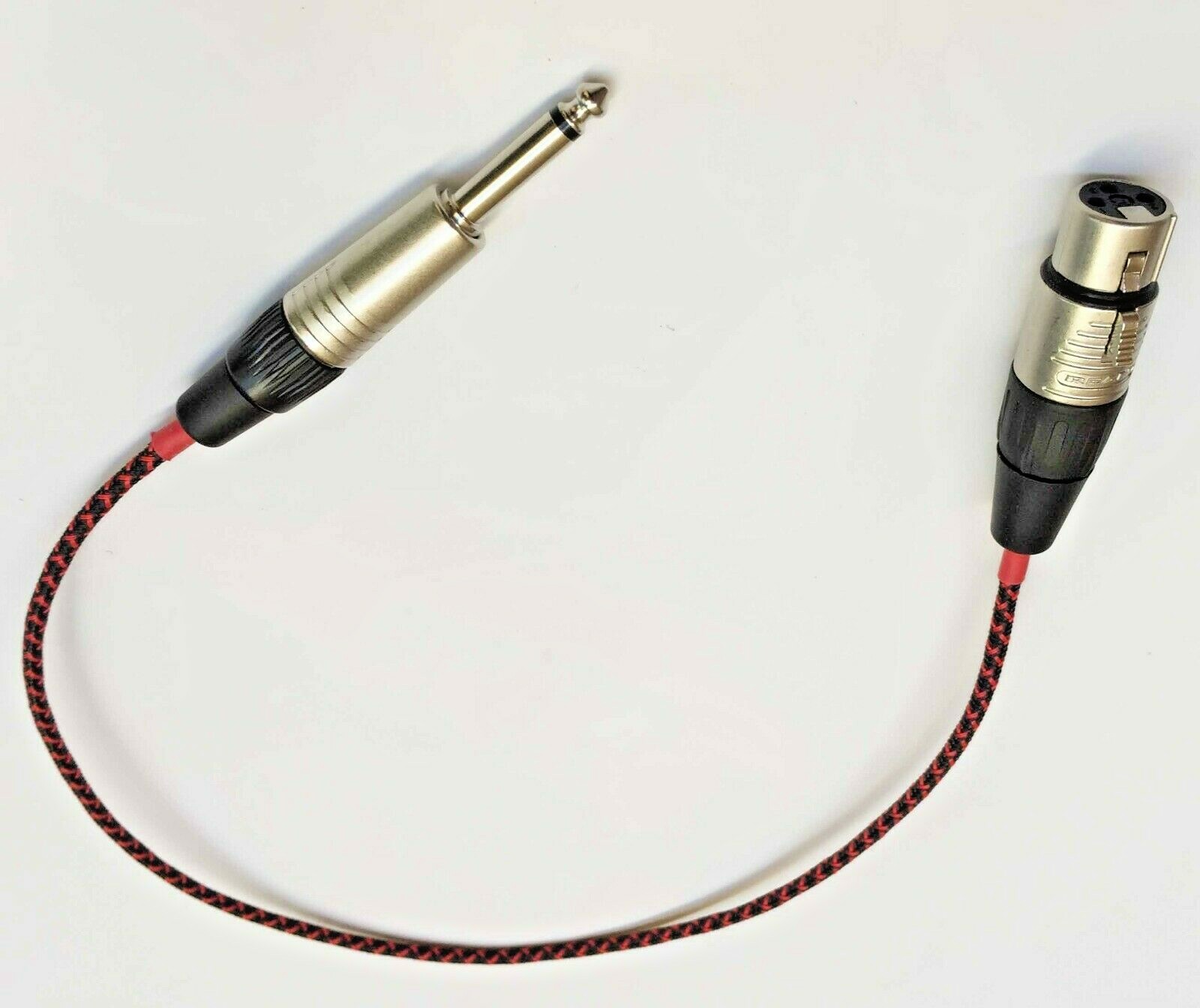 2'FT Mogami cable Neutrik XLR Female to Neutrik 1/4 Mono Pro microphone audio