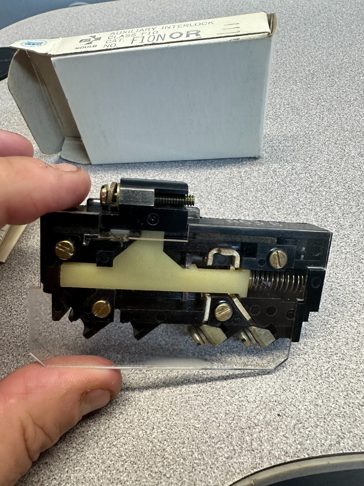 GOULD F10NOR CLASS F10 AUXILIARY INTERLOCK CONTACT. NEW FREE SHIPPING.
