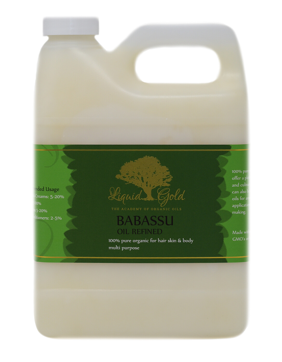 32 Oz Liquid Gold Babassu Oil Used in Moisturizer Soaps Creams Hair Body Product