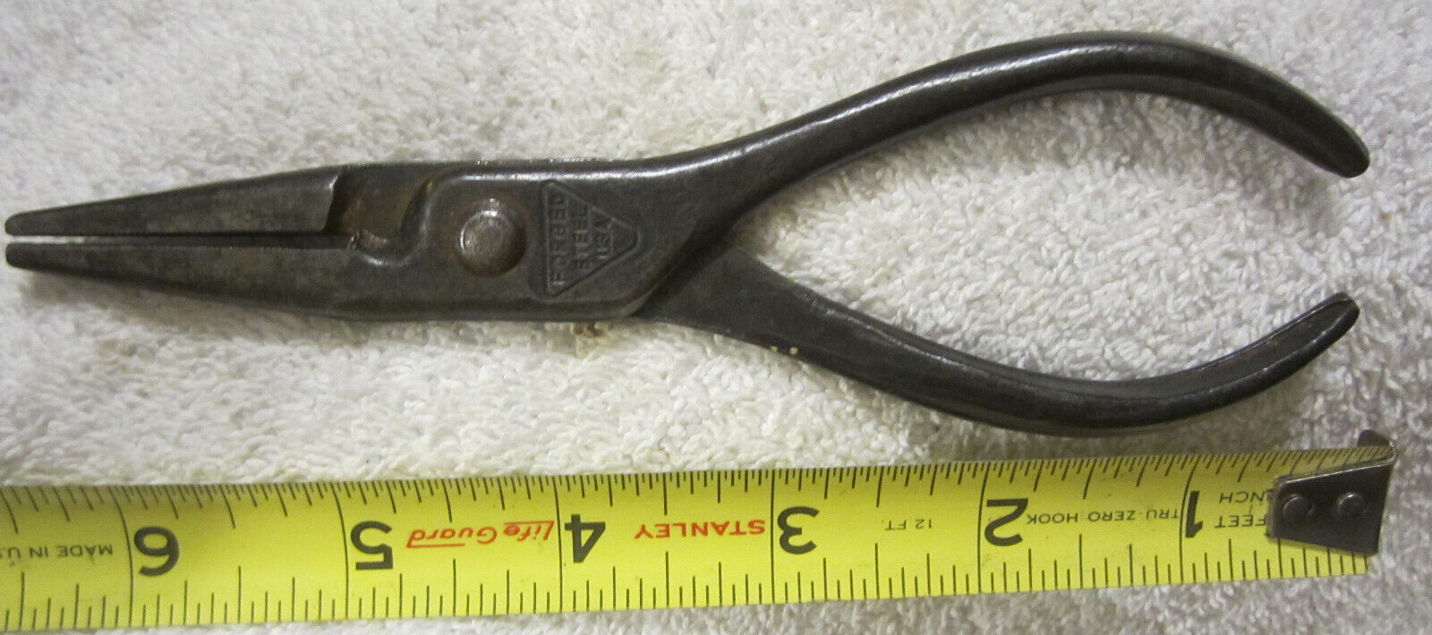 6.25"  Forged Steel USA Needle long Nose Pliers with Cutter VTG tool