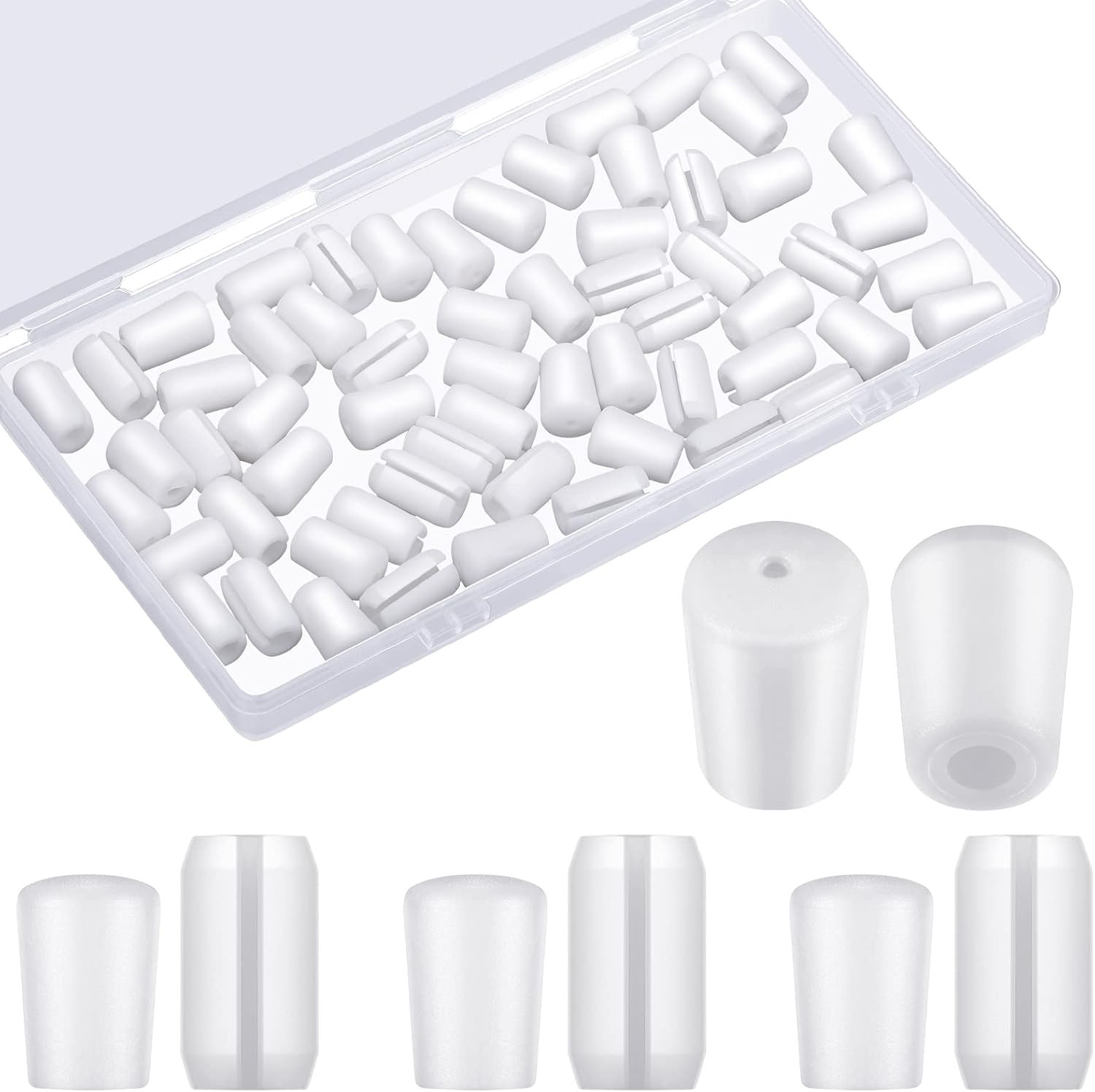 60 Pieces Rubber Feet for Grid Sink Protector Rubber Grid Kitchen Sink Wire