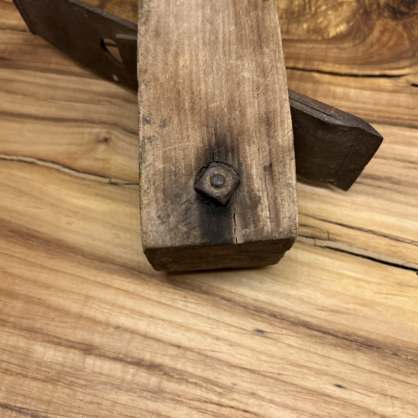Antique Coffin Smoothing Plane Primitive Woodworking