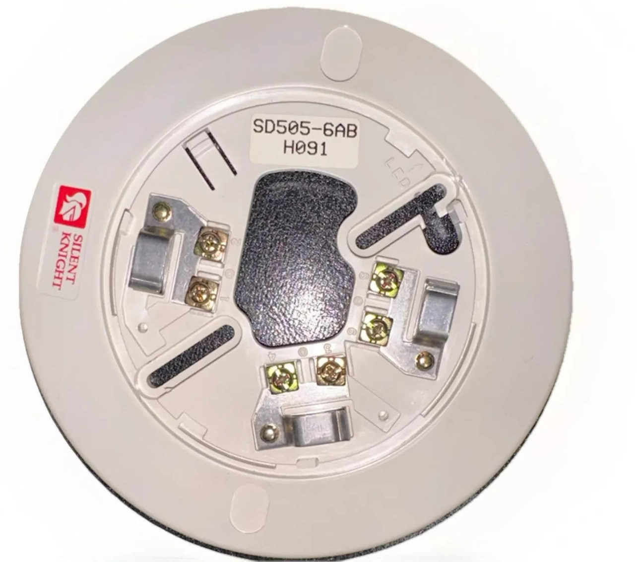 SILENT KNIGHT SD505-6AB  6" DETECTOR BASE (15 LOTS OF 4 BASES, CLEANED & WRAP'D)