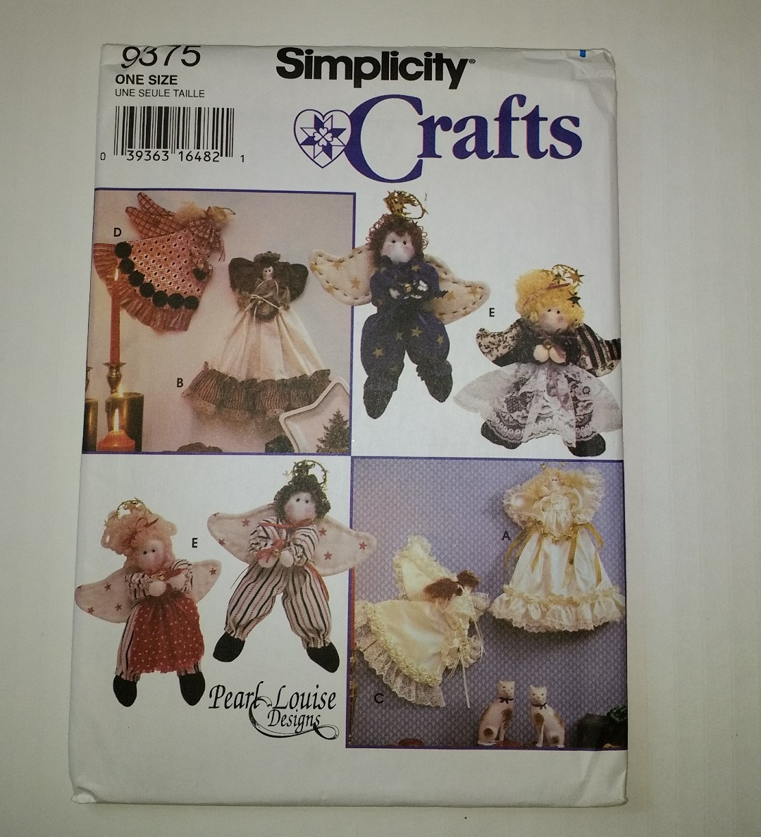 Simplicity 9375 Angel Decorations in Three Sizes