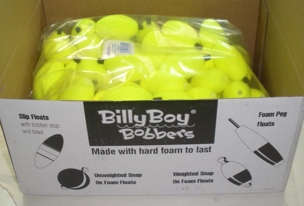 Betts B0200Y 2" Oval Float With Pegs Yellow Color Yellow Bag of 100