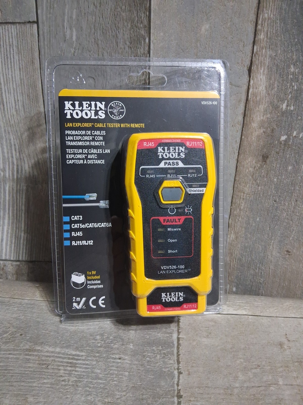 New Klein Tools Lan Explorer Cable Tester With Remote VDV526-100 (CSC052274)