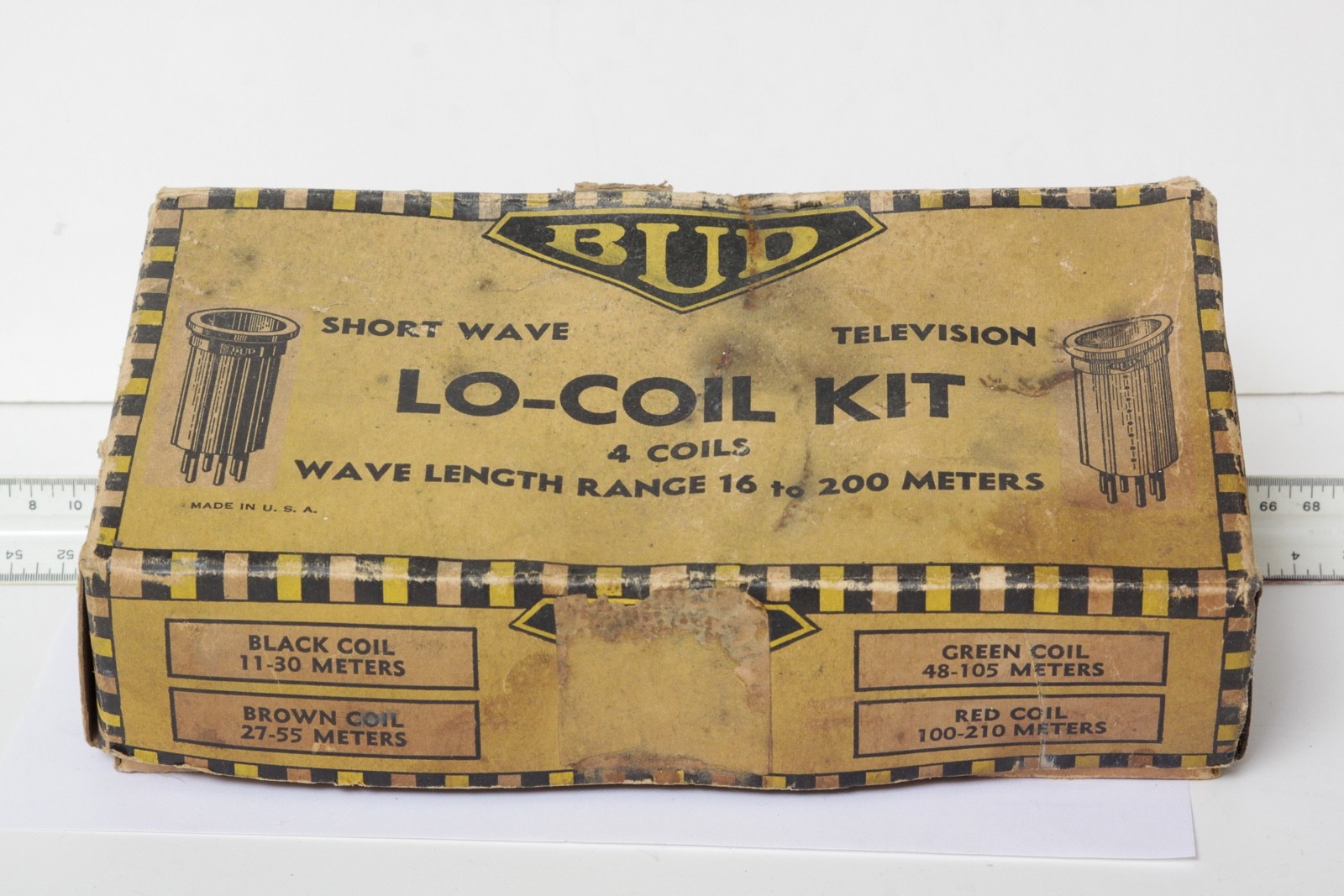 BUD Lo-Coil Kit  Short Wave Radio Plug-in Coils 5-PIN, 11-210 Meters