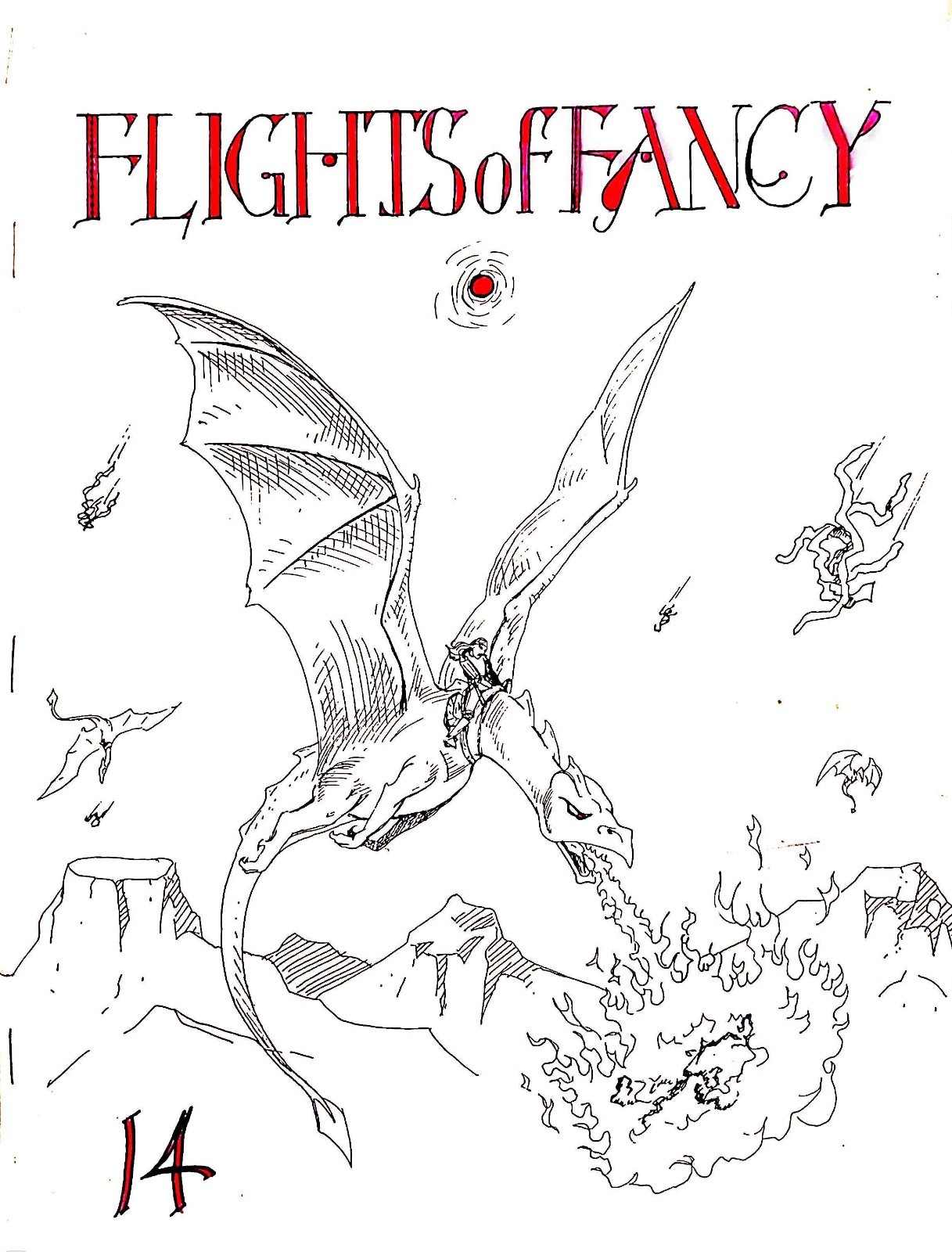 Dragonriders of Pern Fanzine "Flights of Fancy 14" Anne McCaffrey GEN 1990