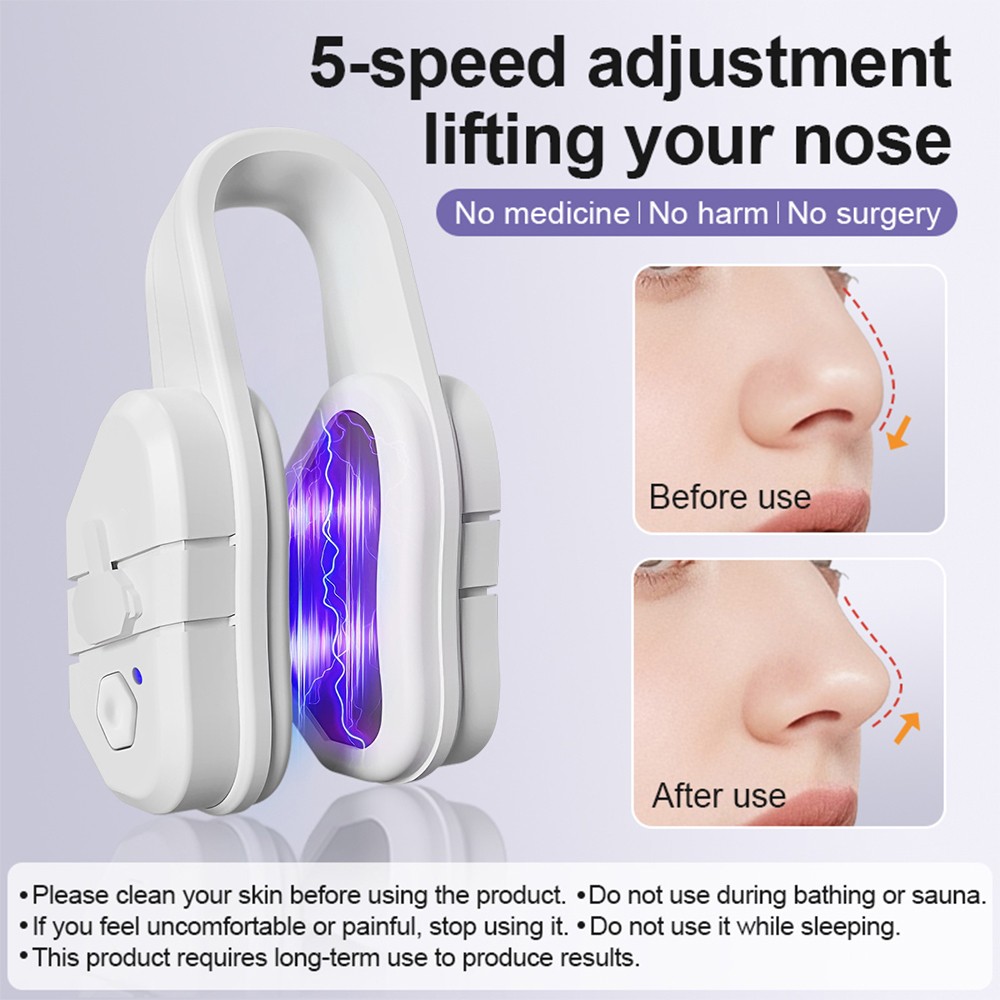 Silicone Nose Shaper Machine EMS Lifter Clip Nose Shaper Wide Noses Pain Free