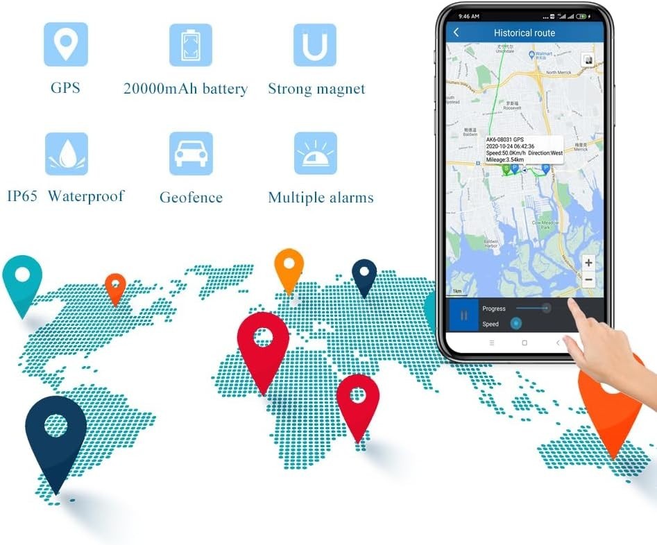 Hidden GPS Tracker for Trailers and Trucks - Rugged Design & Real-Time Alerts