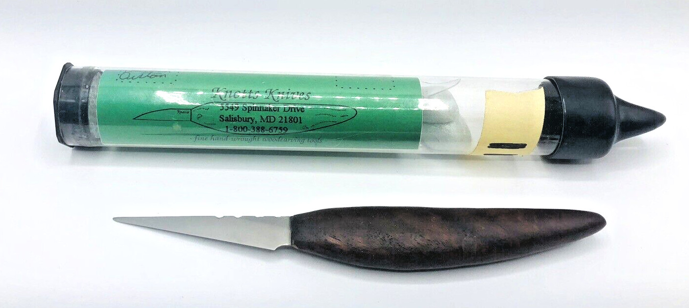 KNOTTS KNIVES WOOD CARVING KNIFE WOODCARVING ORIGINAL rare whittling bird decoy
