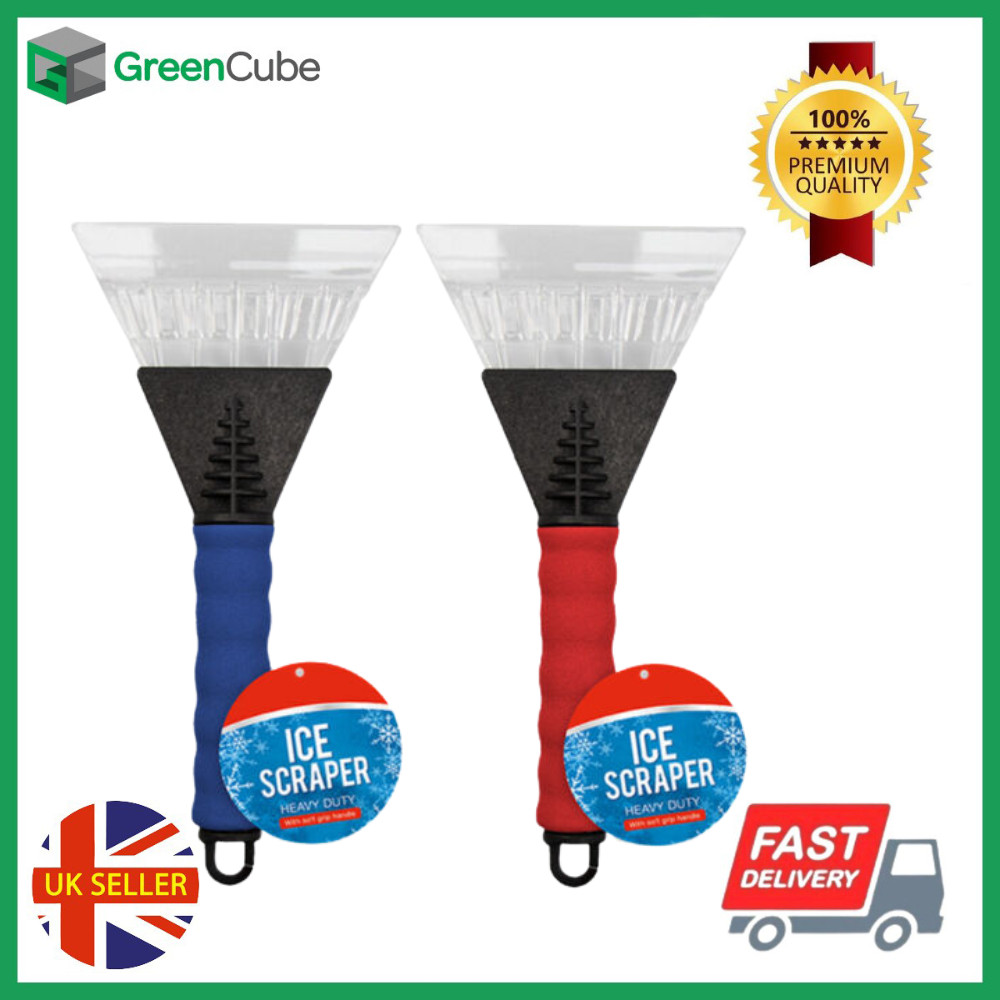 1XSoft Handle Car Windscreen Ice Scraper Frost Free Windshield De-Icer Pack of 1