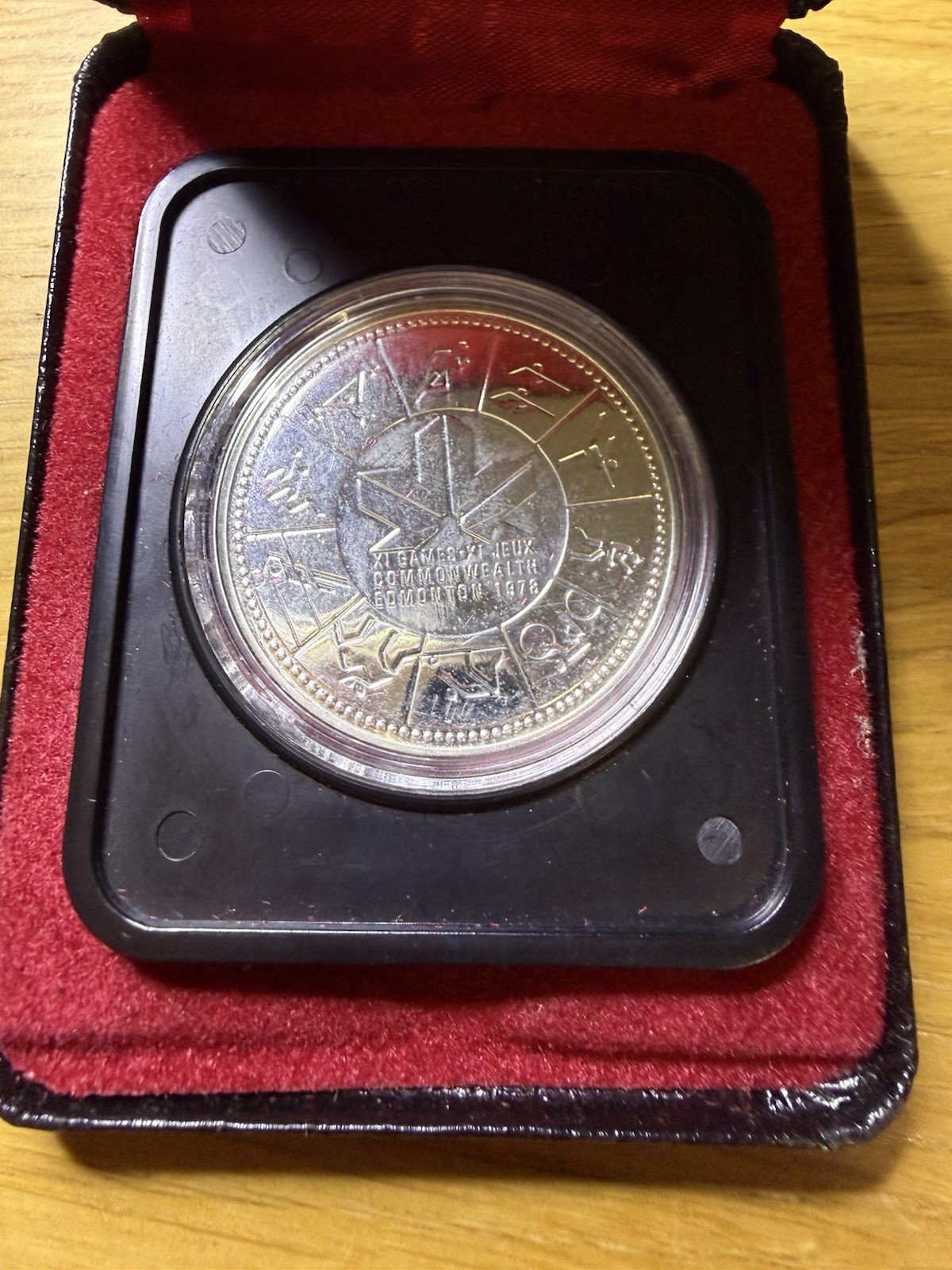 1978 Canada XI Commonwealth Games Silver Dollar In Presentation Case