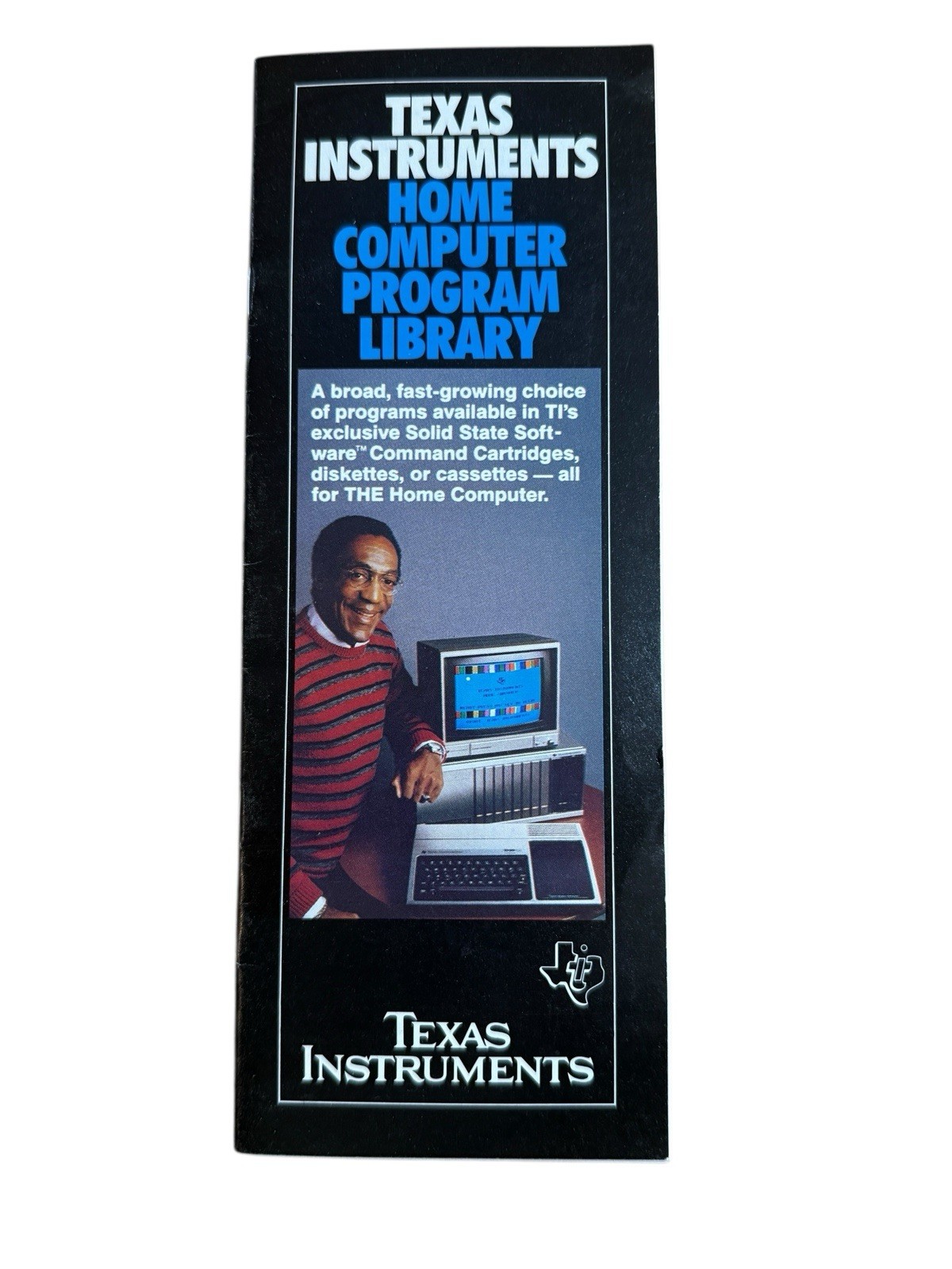 1982 Texas Instruments Home Computer Program Library Catalog Brochure TI-99/4A