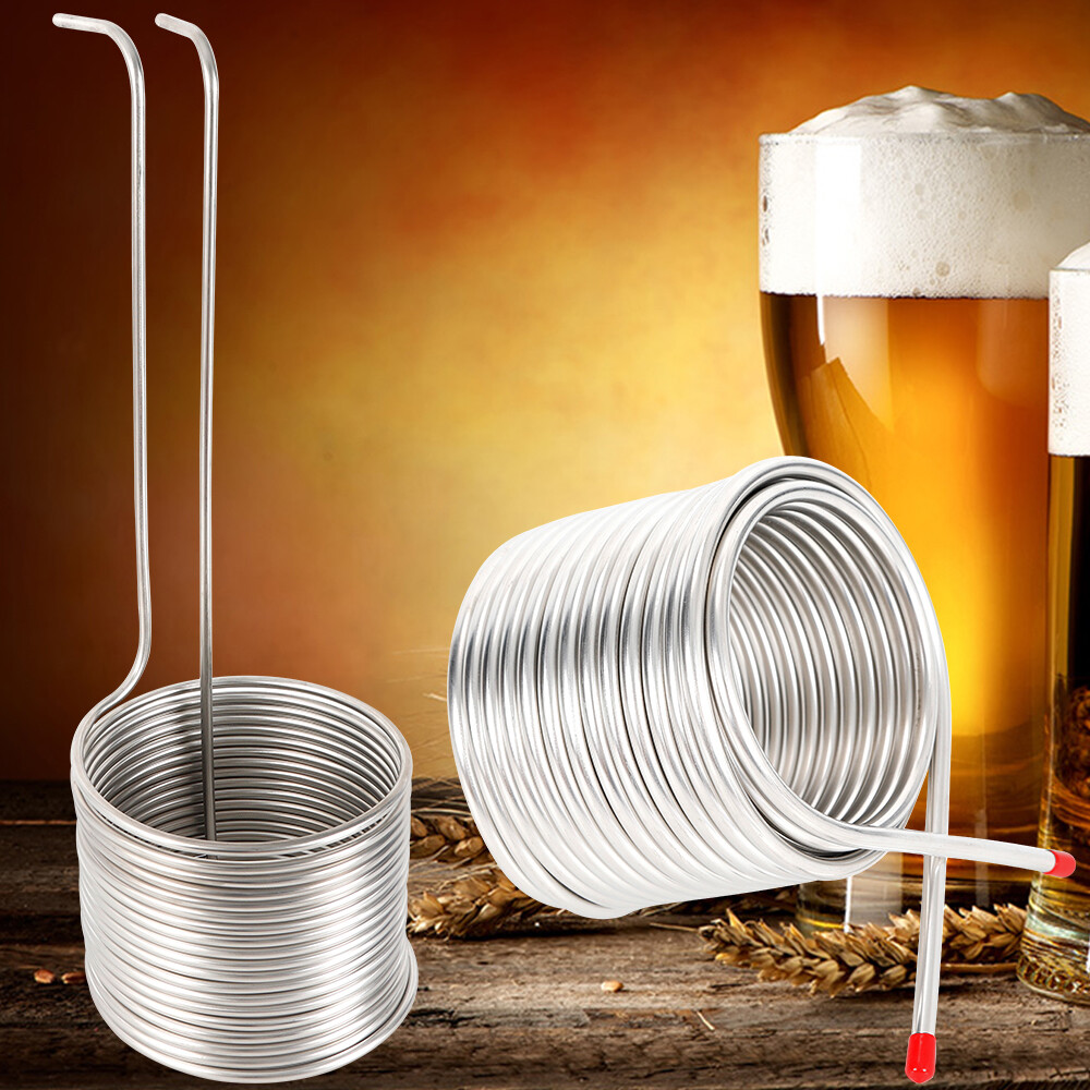 50' Stainless Steel Wort Chiller Coil Homebrew Immersion Chiller Cooling Pipe