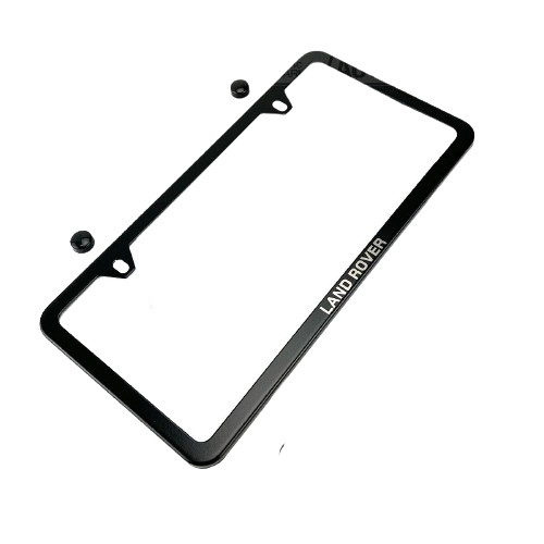 Land Rover Stainless Steel Black Slim License Plate Frame VPLCY0099