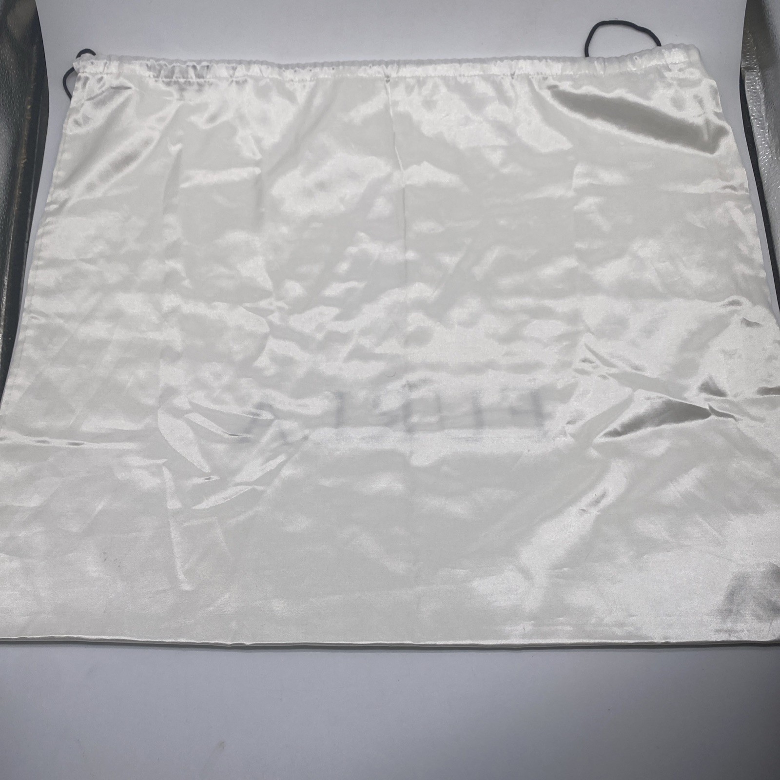 Furla White Dust Bag Duster Handbag Shoe Storage Pouch Drawstring