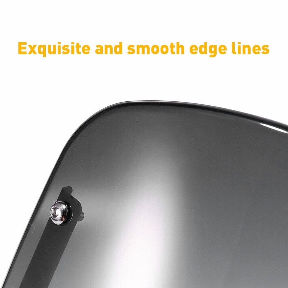 5"-7" Round Headlight Motorcycle Black Windshield WindScreen Universal For Honda