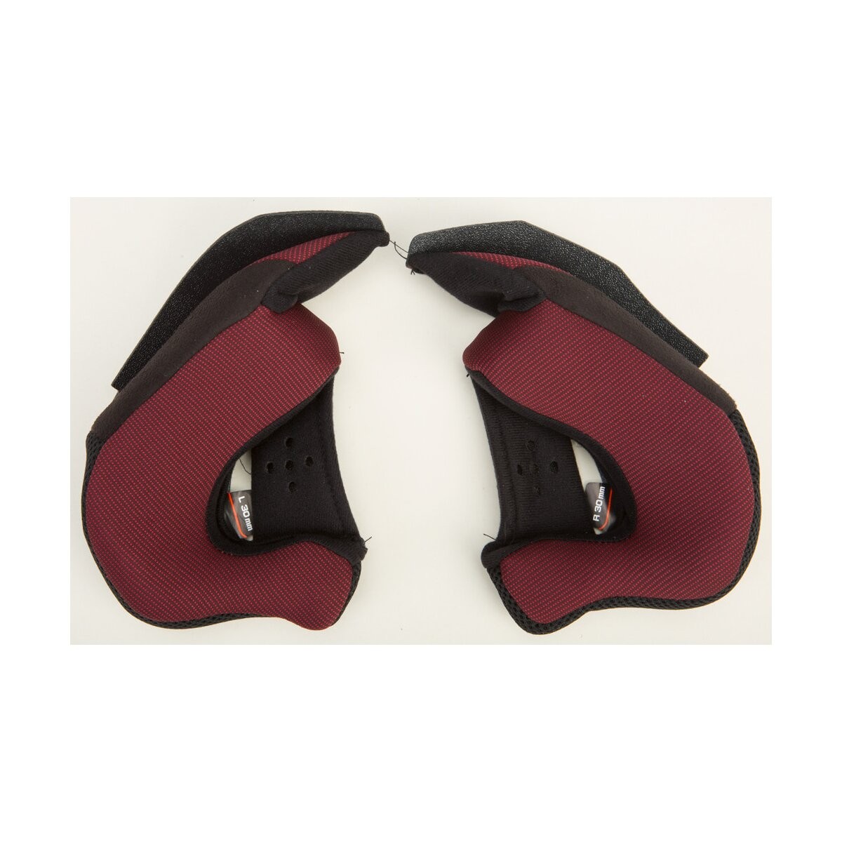 GMax Red/Black Cheek Pads for OF-77 Helmets 30mm G077011