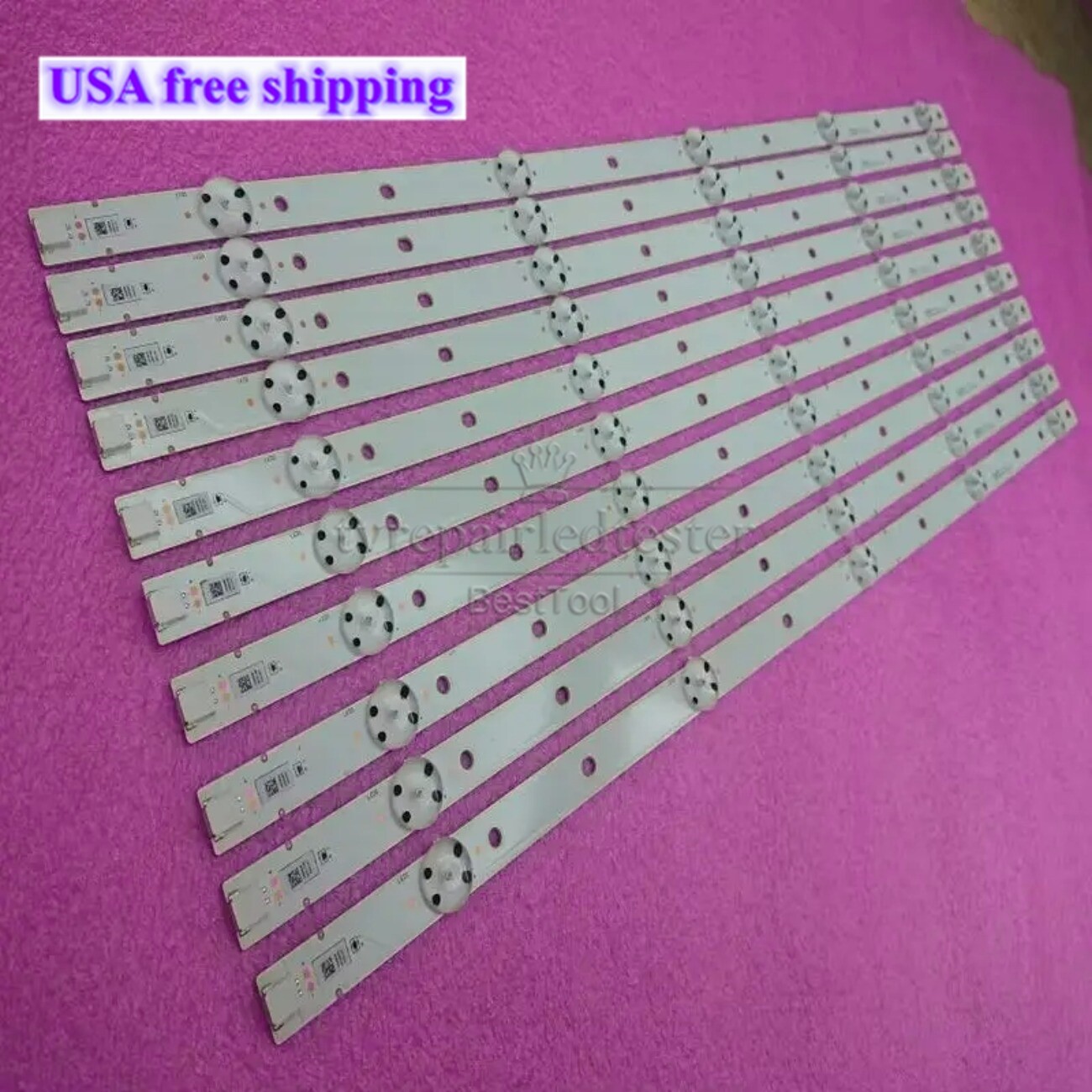 New 10PCS/set LED Backlight strip for Vizio E60-E3 SVG600A30_Rev00_5LED_160602