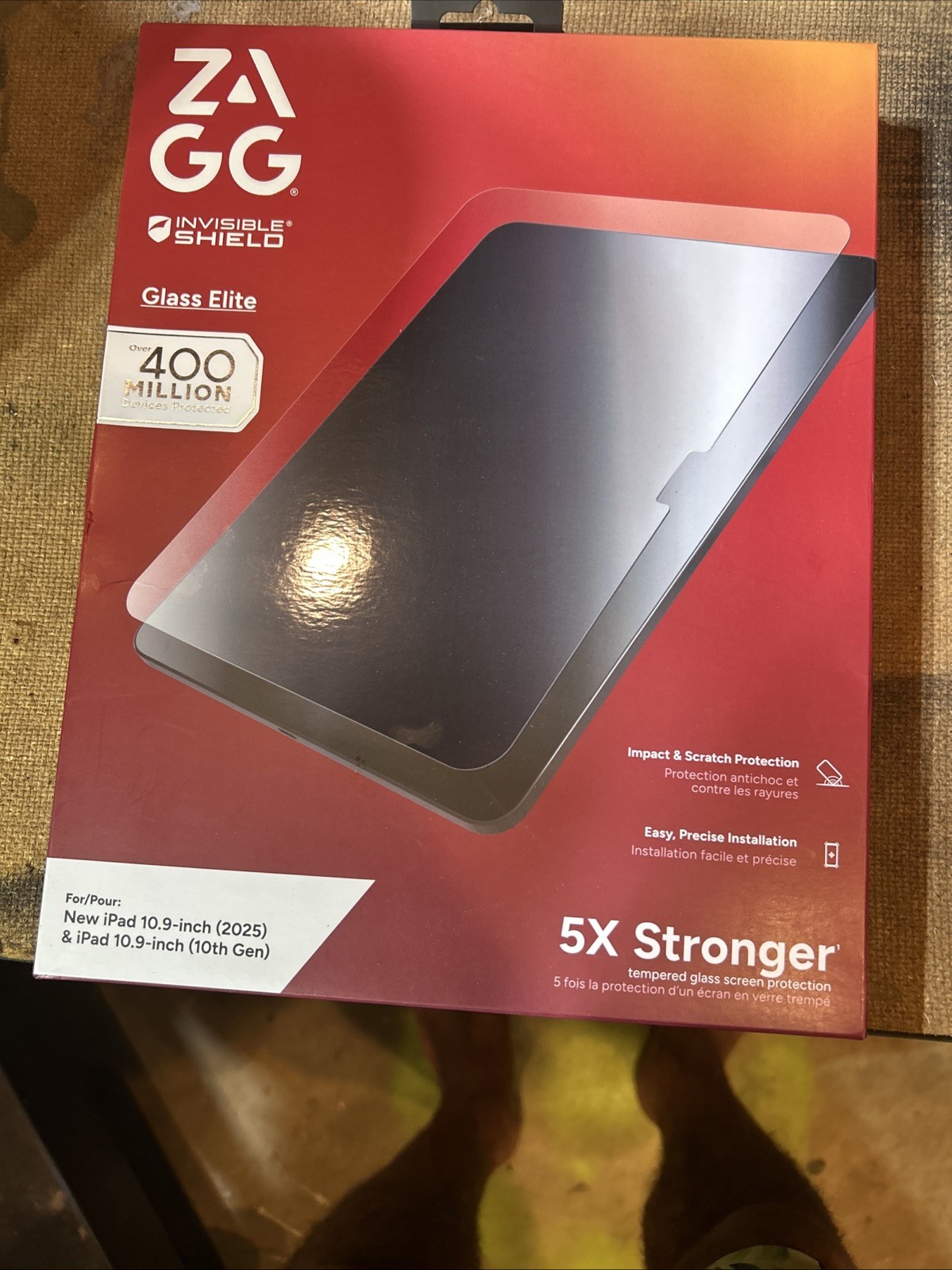 ZAGG Invisible Shield Tempered Glass Screen Ipad 10.9 2025/ 10th Gen