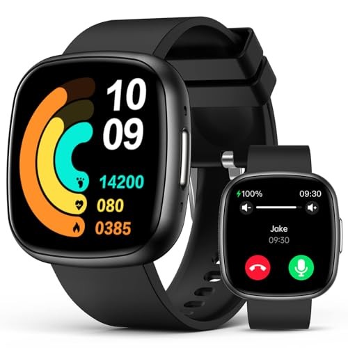 Smart Watches, 1.72" Smartwatch for Men Women (Answer/Make Call), Fitness Black
