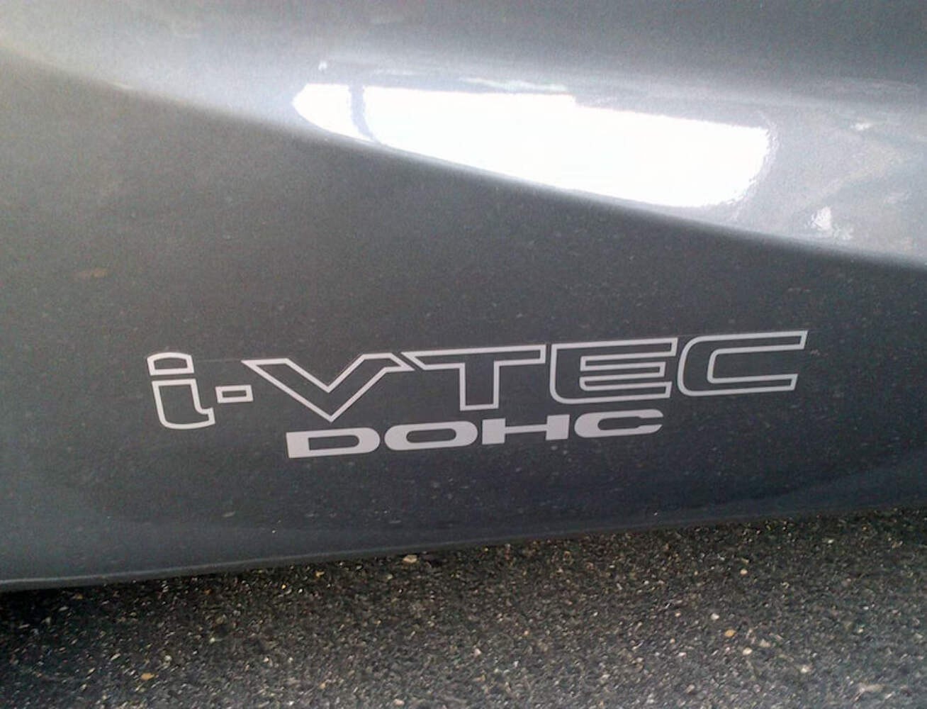 Honda I-VTEC DOHC Emblem Logo Vinyl Decal | Die Cut Vinyl Decal