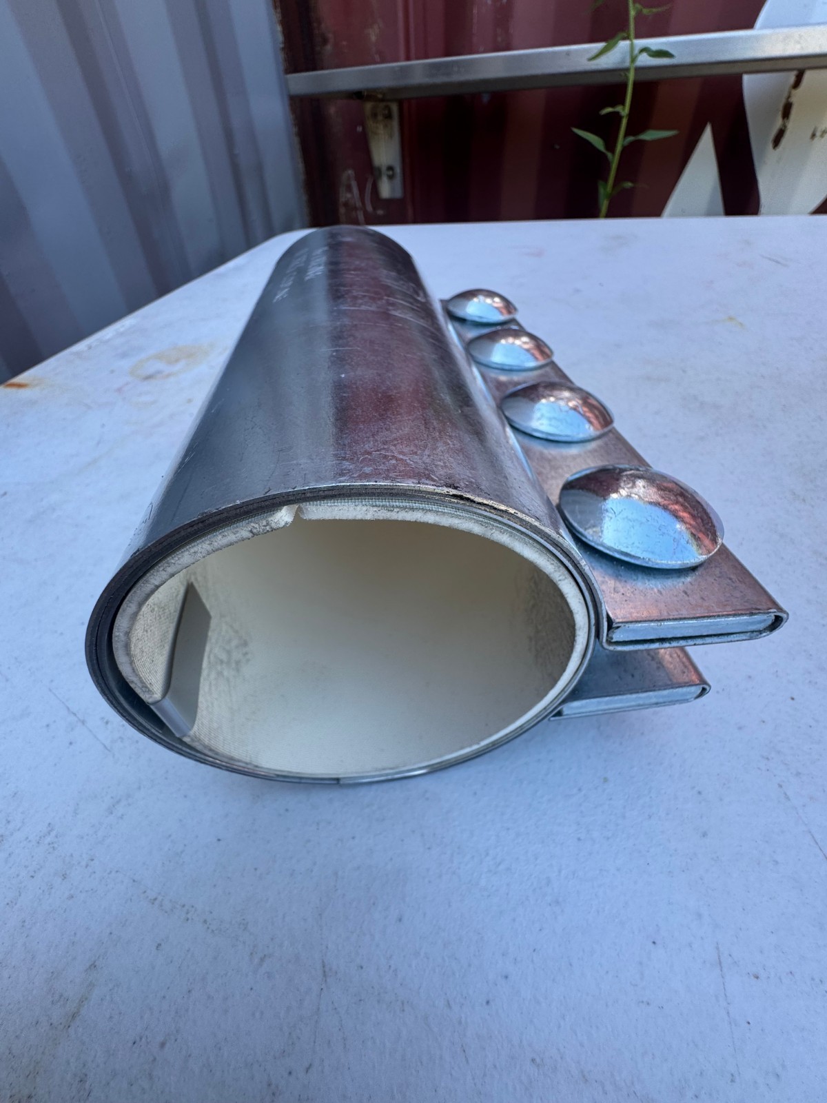 Morris 3-4C-OD Galvanized Compression Coupling 3" OD 76.2MM 4-Bolt NOS