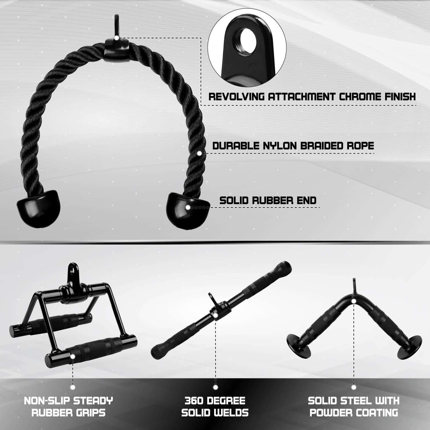Yes4All Multi Cable Machine Gym Accessories Set