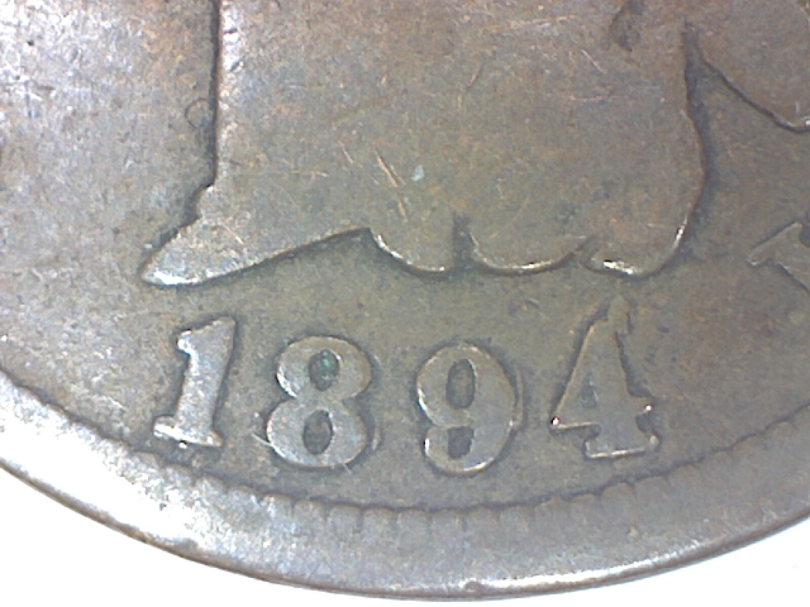 1894/1894 REPUNCHED DATE INDIAN CENT GOOD CONDITION