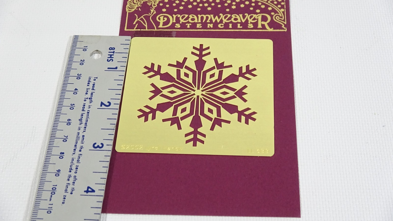 Snowflake - Dreamweaver Embossing Stencil Template LL399 - 2002