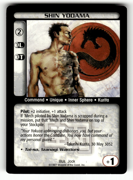 Battletech Shin Yodama 1997 Wizards of the Coast TCG CCG