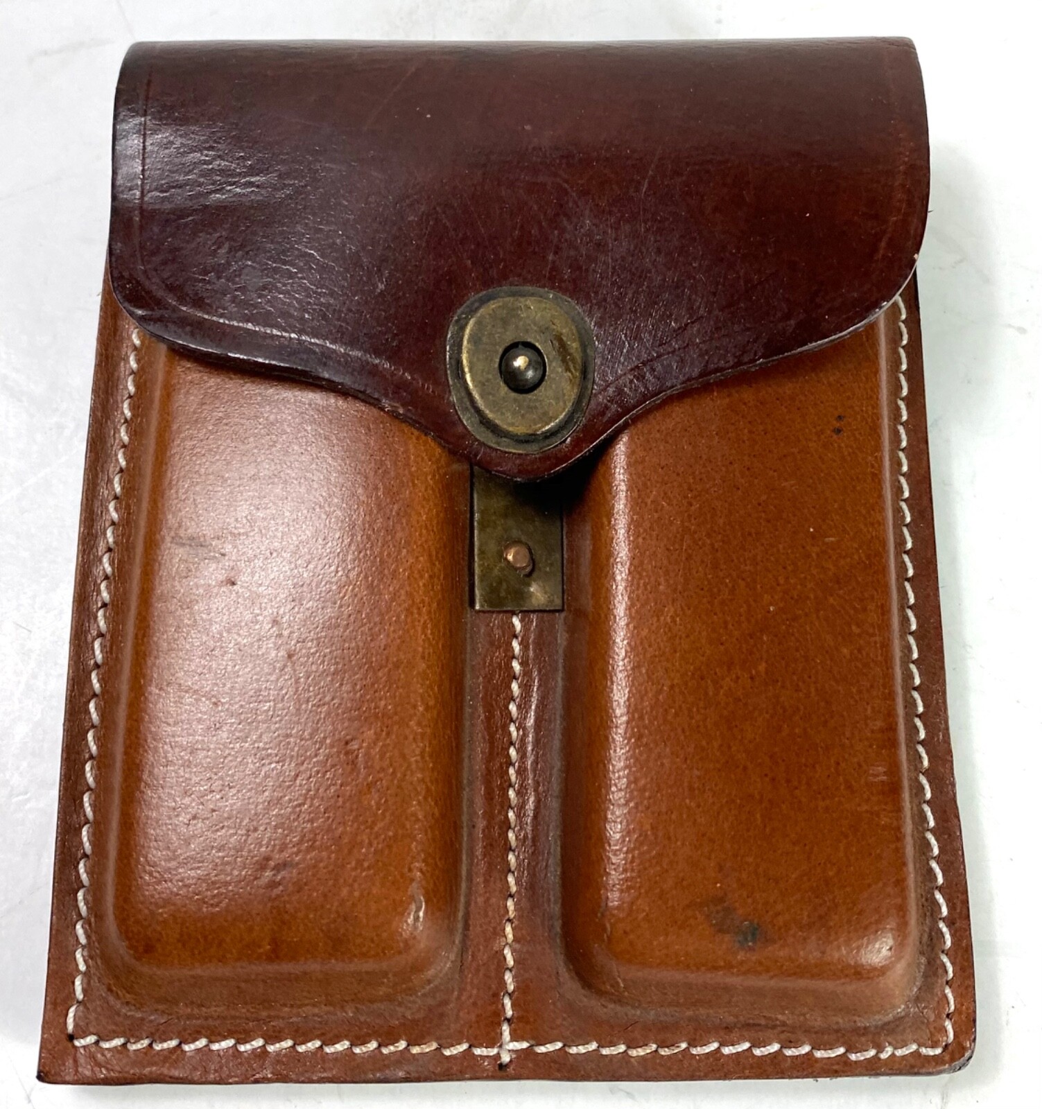 WWI US M1910 LEATHER OFFICER/NCO .45 PISTOL AMMO POUCH
