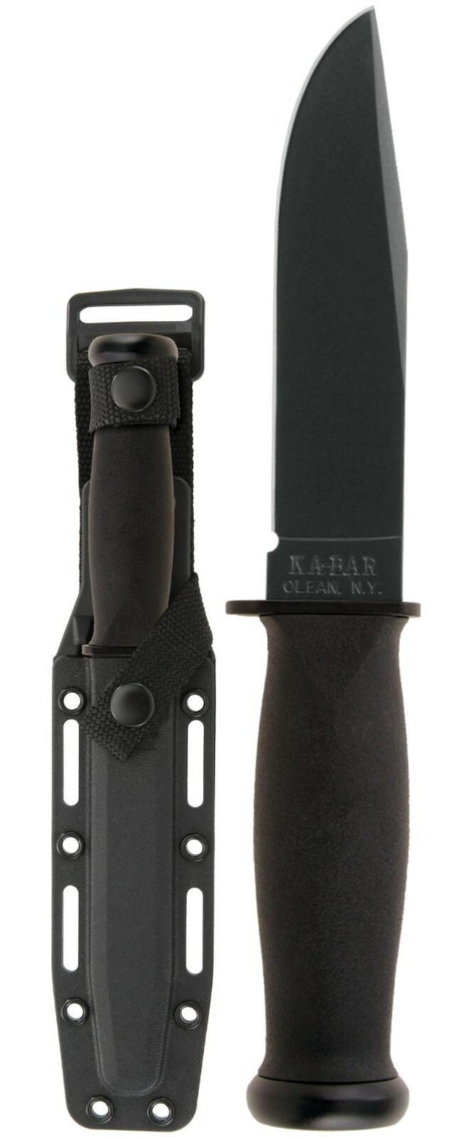 KABAR Mark 1 USN Fixed Blade Fighting Knife w/ Hard Sheath 2221