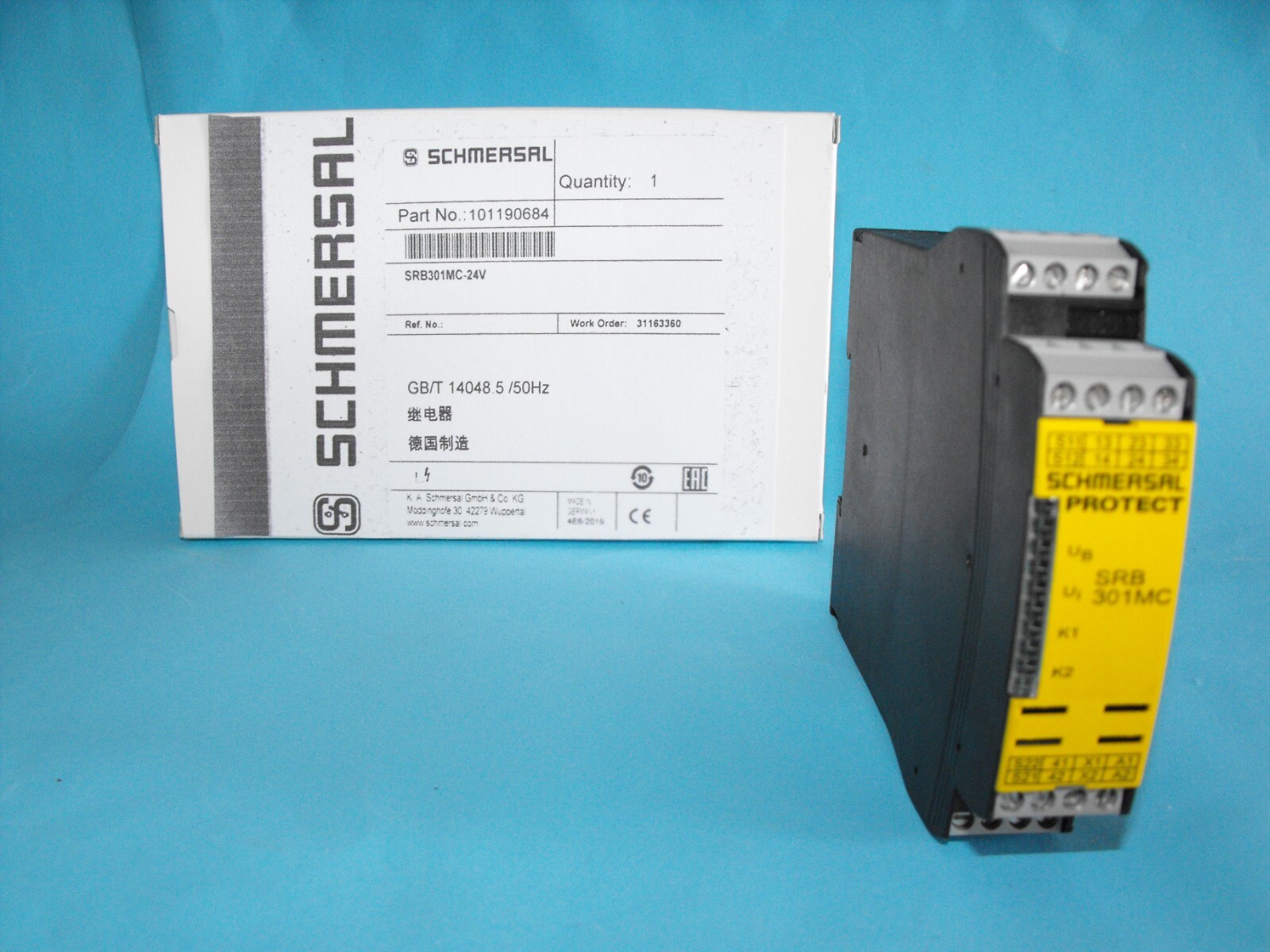 SCHMERSAL SRB301MC-24V.safety relay.SRB 301MC.USED