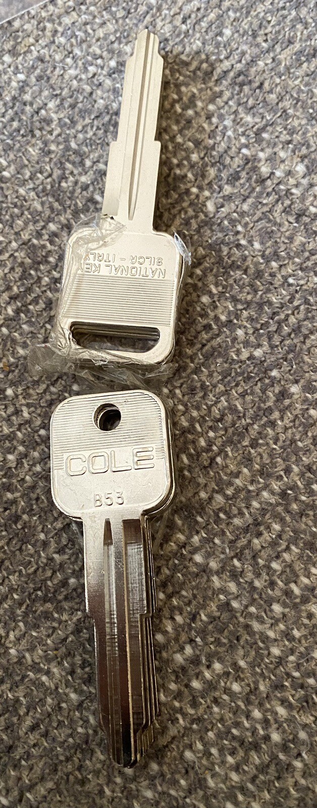 Cole B53 National Key Blank 2 Profiles - Quantity 7
