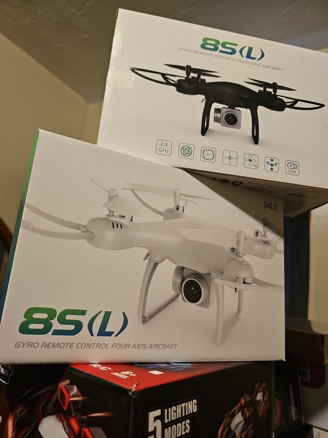 White Tenxind 8S (L) Gyro Remote Control Four Axis Aircraft Drone 2.4GHz 360