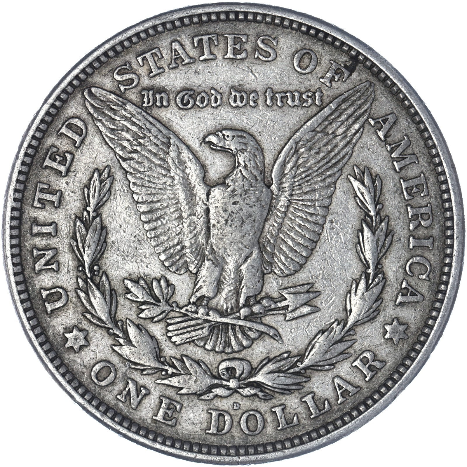 1921 D Morgan Dollar Very Fine See Pics Z929