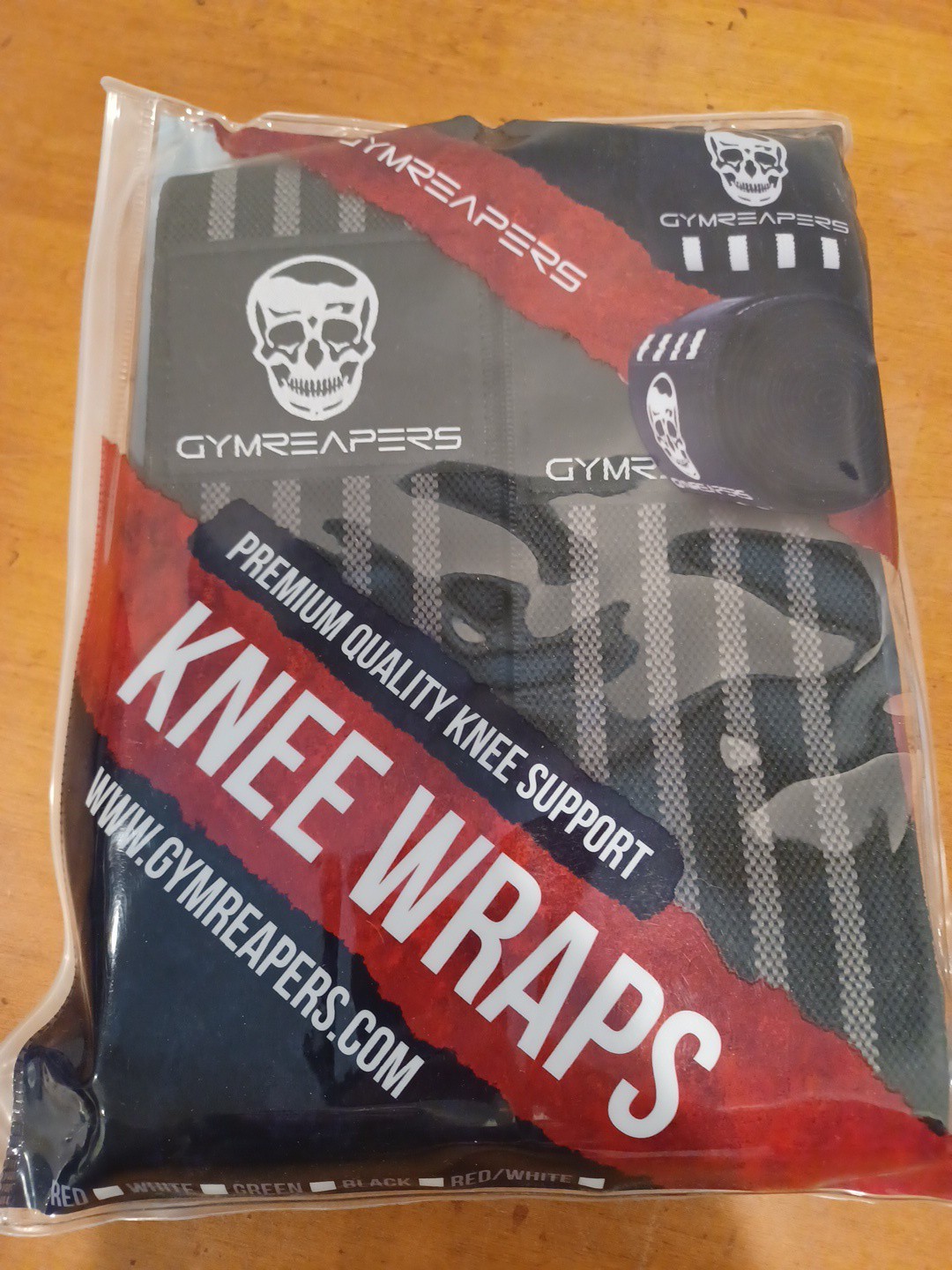 Gymreapers Knee Wraps Support Straps 1 pair Squats Weightlifting Powerlifting