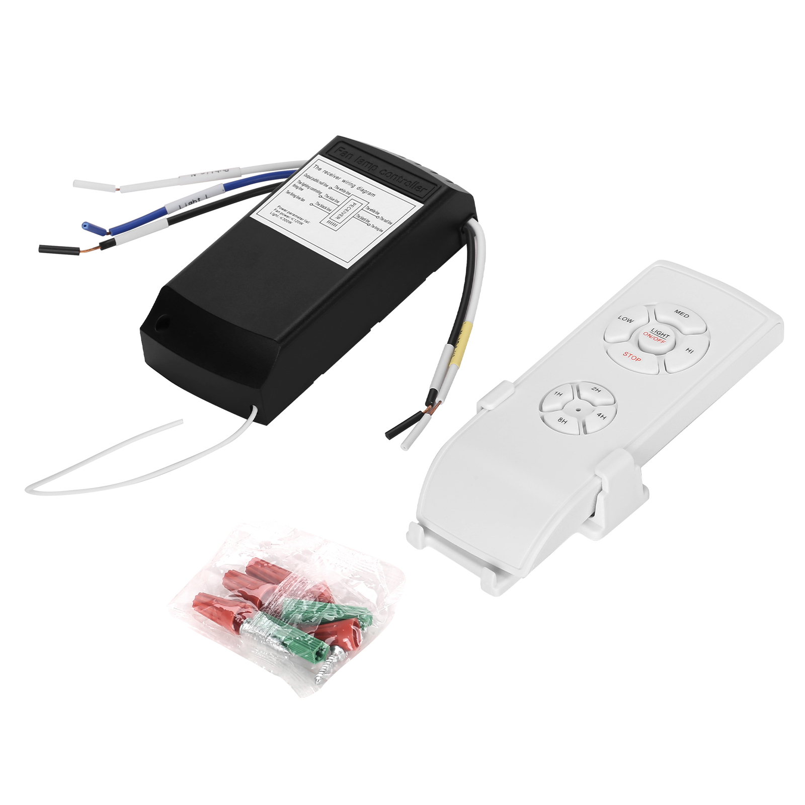 Universal Ceiling Fan Lamp Timing Wireless Control Remote Control Kit 97-124V