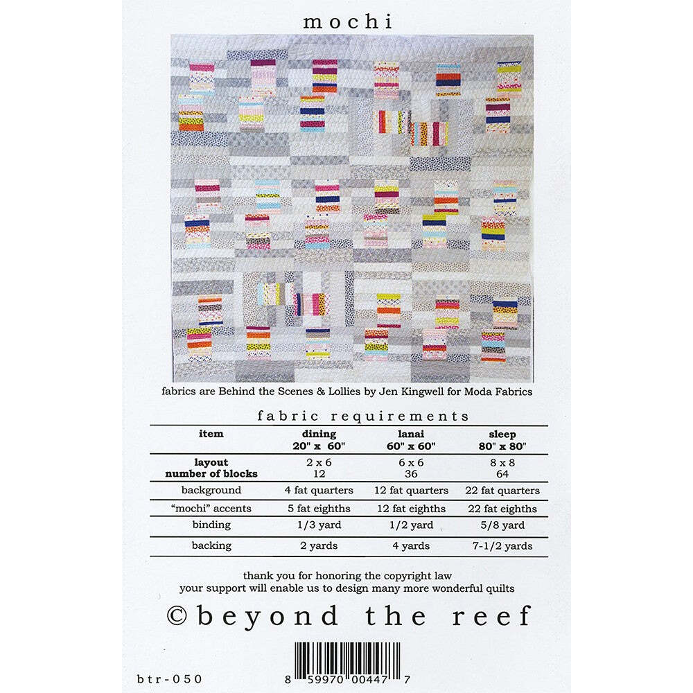 Beyond the Reef Mochi Quilt Pattern