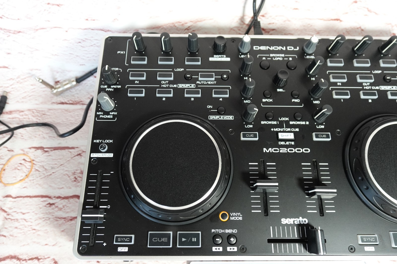 Denon MC2000 DJ Serato USB DJ Controller Dual Deck fast ship from JP unit only