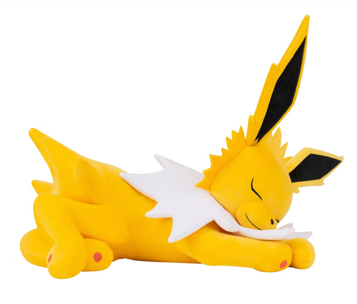 Jazwares Pokémon Jolteon Sleeping Plush Stuffed Animal 18" Limited Edition