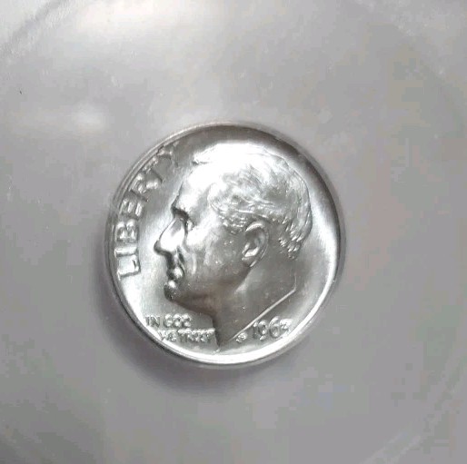 1963 P Roosevelt Dime ICG MS65 FB Full Band 90% Silver