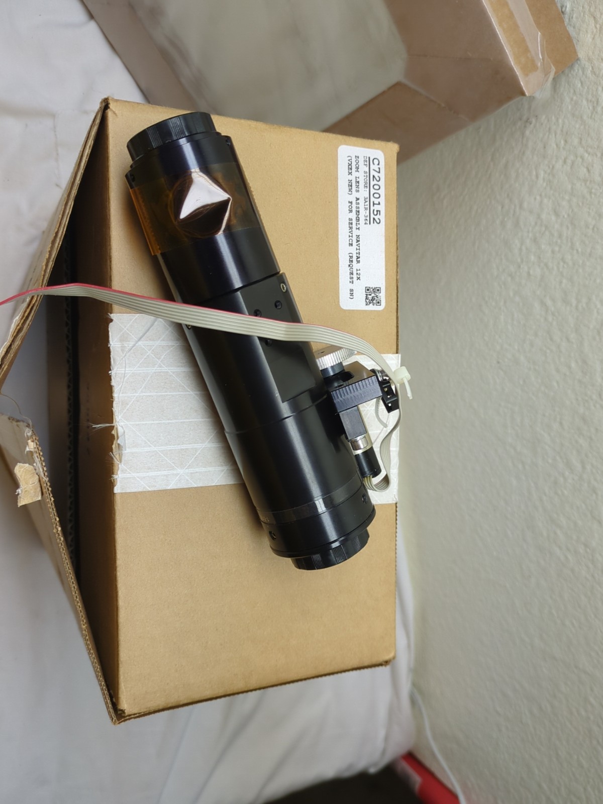 Micro-Vu Excel series VMM 12x Zoom Lens assembly C7200152, COMPLETE, FOR REPAIR