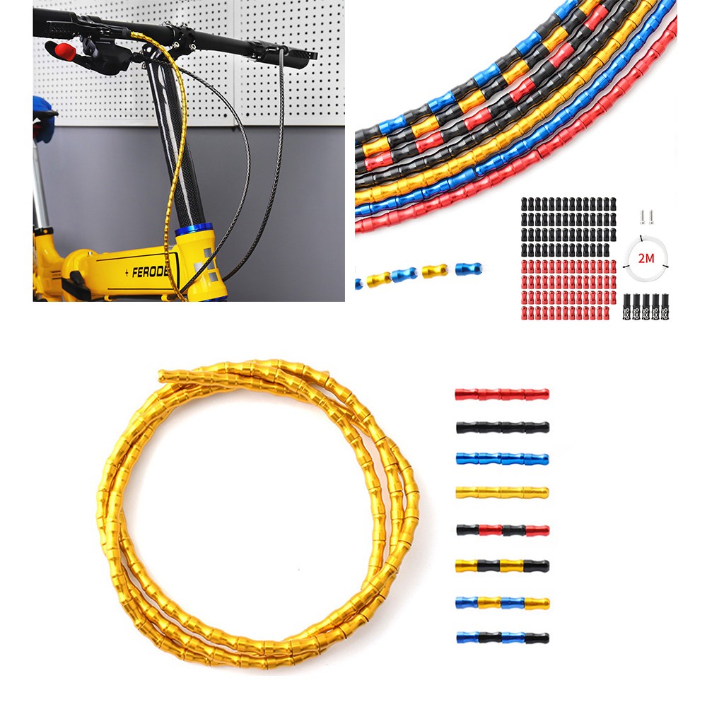MTB/Road Bicycle Aluminum Alloy Fishbone Line Tube Modified Brake Kit Universal