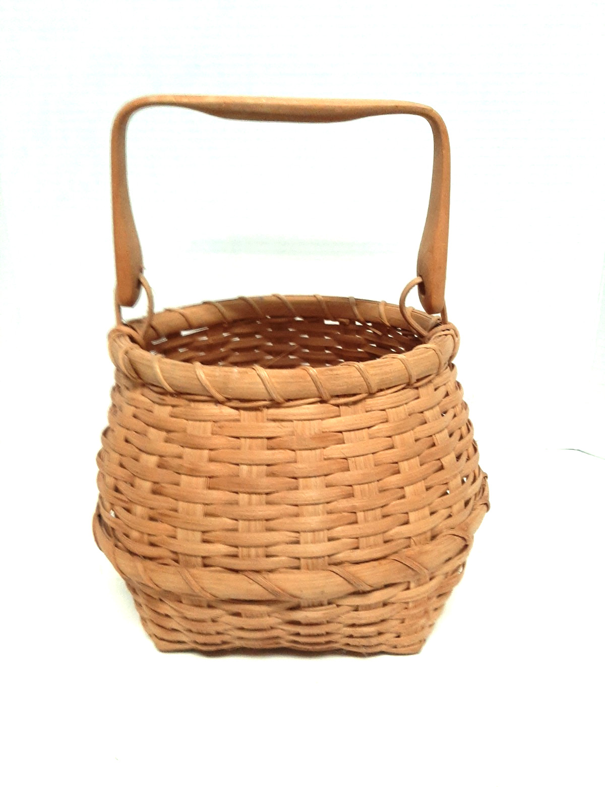 All Occasion Fall Basket with Wood Swinging Handle - 11" tall x 9" wide