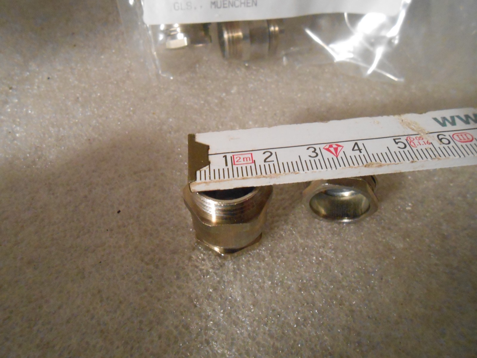 10pcs mint condition PG11 cable gland brass nickel-plated IP55